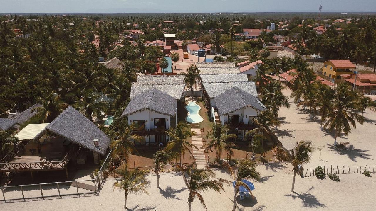 Ap. Peixe Boi Pe Na Areia Com Vista Frontal E Total Para O Mar Барра-Гранде Экстерьер фото