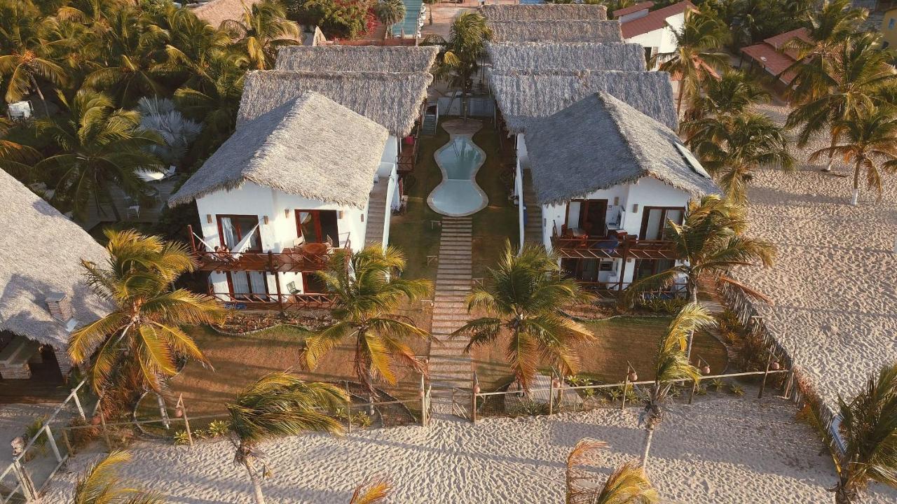 Ap. Peixe Boi Pe Na Areia Com Vista Frontal E Total Para O Mar Барра-Гранде Экстерьер фото